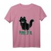 Teuflische Grinse Katze Purr Evil T-Shirt – Gothic Streetwear für Horror- und Mystery-Fans, ideal für Halloween & Mythologie-Liebhaber
