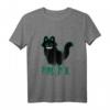 Teuflische Grinse Katze Purr Evil T-Shirt – Gothic Streetwear für Horror- und Mystery-Fans, ideal für Halloween & Mythologie-Liebhaber