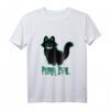 Teuflische Grinse Katze Purr Evil T-Shirt – Gothic Streetwear für Horror- und Mystery-Fans, ideal für Halloween & Mythologie-Liebhaber