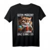 Kaffee Morgenmuffel Mitarbeiter Spruch Lustig Katze Geschenk T-Shirt - Ironischer Spruch für Arbeit, Teenager & Katzenliebhaber