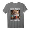 Kaffee Morgenmuffel Mitarbeiter Spruch Lustig Katze Geschenk T-Shirt - Ironischer Spruch für Arbeit, Teenager & Katzenliebhaber