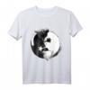 Yin Yang Katzen T-Shirt mit Katzenmotiv – Lustiges Cartoon Design für Katzenliebhaber, Geschenkidee zum Geburtstag & Weihnachten