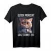 Kaffee Morgenmuffel Mitarbeiter Spruch Lustig Katze Geschenk T-Shirt - Ironisches Statement für Morgenmuffel, Langschläfer & Katzenliebhaber