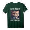 Kaffee Morgenmuffel Mitarbeiter Spruch Lustig Katze Geschenk T-Shirt - Ironisches Statement für Morgenmuffel, Langschläfer & Katzenliebhaber