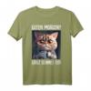 Kaffee Morgenmuffel Mitarbeiter Spruch Lustig Katze Geschenk T-Shirt - Ironisches Statement für Morgenmuffel, Langschläfer & Katzenliebhaber