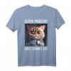 Kaffee Morgenmuffel Mitarbeiter Spruch Lustig Katze Geschenk T-Shirt - Ironisches Statement für Morgenmuffel, Langschläfer & Katzenliebhaber
