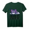 Offizielles Schlafshirt Pyjama mit Katze Kätzchen Kater – Lustiges Geschenk für Damen, Herren und Teenager zum Schlafen und Entspannen