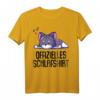 Offizielles Schlafshirt Pyjama mit Katze Kätzchen Kater – Lustiges Geschenk für Damen, Herren und Teenager zum Schlafen und Entspannen