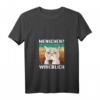 Damen Morgenmuffel T-Shirt mit Sarkasmus, Kaffee und Katze – Lustiges Geschenk für Freunde, Kollegen und Humorliebhaberinnen