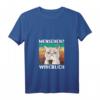 Damen Morgenmuffel T-Shirt mit Sarkasmus, Kaffee und Katze – Lustiges Geschenk für Freunde, Kollegen und Humorliebhaberinnen