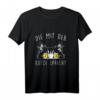 HapFrog - Die mit der Katze spricht T-Shirt für Katzenliebhaberinnen - Lustiges Geschenk & tolles Outfit für Frauen