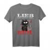 Mörderische Katze T-Shirt - Gruseliges Halloween Design für Katzenfans und Makabere Geschenke für Männer und Frauen
