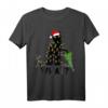 Lustiges schwarzes Katzen T-Shirt mit Weihnachtsbaum – Perfektes Geschenk für Katzenliebhaber, Familie und Freunde zu Weihnachten, Halloween, Thanksgiving und Feiertagen