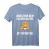 Vor Dem Ersten Kaffee ist Notwehr - Lustiges Kaffee Katzen T-Shirt für Kaffeeliebhaber und Morgenmuffel