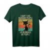 I Don't Like Mornings People Kaffee Cat Katzen T-Shirt - Lustiges Retro Design für Katzen- und Kaffeeliebhaber