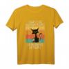 I Don't Like Mornings People Kaffee Cat Katzen T-Shirt - Lustiges Retro Design für Katzen- und Kaffeeliebhaber