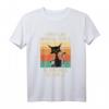 I Don't Like Mornings People Kaffee Cat Katzen T-Shirt - Lustiges Retro Design für Katzen- und Kaffeeliebhaber