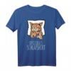 Offizielles Katzen Schlafshirt - Süßes Nachthemd für Katzenliebhaber, Langschläfer & Träumer, Perfekt als Geschenk für Weihnachten & Geburtstag