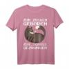 Zum Zocken Geboren Zur Schule Gezwungen | Konsole PS5 Gaming T-Shirt mit Katze Motiv – Perfektes Geschenk für Zocker, Gamer & Gaming-Fans