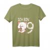 Kinder T-Shirt 'Ich bin 9' - Lustiges Geburtstagsgeschenk für Mädchen, 9 Jahre alt, mit Katze Motiv