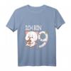 Kinder T-Shirt 'Ich bin 9' - Lustiges Geburtstagsgeschenk für Mädchen, 9 Jahre alt, mit Katze Motiv