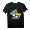 LGBTQ Pride Katze Rainbow Flagge T-Shirt – Unterstützung für die LGBTQ Community, ideal für Pride Parade und Pride Month