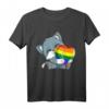 LGBTQ Pride Katze Rainbow Flagge T-Shirt – Unterstützung für die LGBTQ Community, ideal für Pride Parade und Pride Month