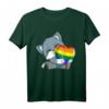 LGBTQ Pride Katze Rainbow Flagge T-Shirt – Unterstützung für die LGBTQ Community, ideal für Pride Parade und Pride Month