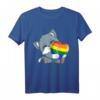 LGBTQ Pride Katze Rainbow Flagge T-Shirt – Unterstützung für die LGBTQ Community, ideal für Pride Parade und Pride Month