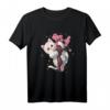 Kawaii Katzen T-Shirt mit Japanischer Kirschblüte - Süßes Sakura Design für Katzen- und Blumenliebhaber, Perfekt für Festivals und Japan-Fans
