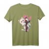 Kawaii Katzen T-Shirt mit Japanischer Kirschblüte - Süßes Sakura Design für Katzen- und Blumenliebhaber, Perfekt für Festivals und Japan-Fans