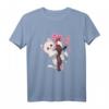 Kawaii Katzen T-Shirt mit Japanischer Kirschblüte - Süßes Sakura Design für Katzen- und Blumenliebhaber, Perfekt für Festivals und Japan-Fans