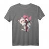 Kawaii Katzen T-Shirt mit Japanischer Kirschblüte - Süßes Sakura Design für Katzen- und Blumenliebhaber, Perfekt für Festivals und Japan-Fans