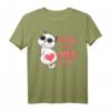Positiv auf Liebe getestet Katze - Valentinstag Pärchen Pyjama & T-Shirt für Frauen und Männer, Geschenkidee für Verliebte, Ehepartner & Hochzeit
