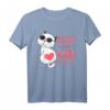 Positiv auf Liebe getestet Katze - Valentinstag Pärchen Pyjama & T-Shirt für Frauen und Männer, Geschenkidee für Verliebte, Ehepartner & Hochzeit