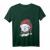 Katze mit Weihnachtsmütze Weihnachten Weihnachtsmann T-Shirt mit V-Ausschnitt – Lustiges Festtagsdesign für Katzenliebhaber und Tierfreunde