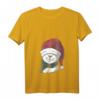 Katze mit Weihnachtsmütze Weihnachten Weihnachtsmann T-Shirt mit V-Ausschnitt – Lustiges Festtagsdesign für Katzenliebhaber und Tierfreunde