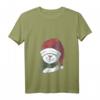 Katze mit Weihnachtsmütze Weihnachten Weihnachtsmann T-Shirt mit V-Ausschnitt – Lustiges Festtagsdesign für Katzenliebhaber und Tierfreunde
