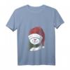 Katze mit Weihnachtsmütze Weihnachten Weihnachtsmann T-Shirt mit V-Ausschnitt – Lustiges Festtagsdesign für Katzenliebhaber und Tierfreunde