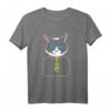 Büro-Katze Geschenk für Katzenliebhaber T-Shirt - Humorvolles Tiergeschenk für Weihnachten & Geburtstag für Büromenschen