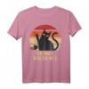 Ich mach was ich will Retro Katzen T-Shirt für Katzenliebhaber – Lustiges Vintage Style Shirt für Mama, Papa, Muttertag, Ostern & Weihnachten