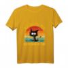 It's Fine I'm Fine Everything Is Fine Lustiges schwarzes Katzen T-Shirt mit Sarkasmus – Perfektes Geschenk für Katzenliebhaber zu Geburtstags, Weihnachten & Halloween