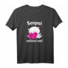 Anime Kawaii Katze Senpai Noticed Me Otaku Mädchen T-Shirt - Süßes Cosplay Geschenk für Anime Fans & Kinder