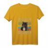 Damen Katze T-Shirt mit Spruch 'Ich hasse Morgenmenschen und Morgen' – Lustiges Geschenk für Morgenmuffel, Büroangestellte & Kollegen