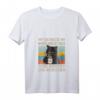 Damen Katze T-Shirt mit Spruch 'Ich hasse Morgenmenschen und Morgen' – Lustiges Geschenk für Morgenmuffel, Büroangestellte & Kollegen