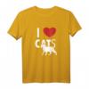 I love Cats T-Shirt für Katzenliebhaber – Kreatives Katzenmotiv für Fans von Stubentigern und Katzenspielzeug