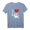 I love Cats T-Shirt für Katzenliebhaber – Kreatives Katzenmotiv für Fans von Stubentigern und Katzenspielzeug