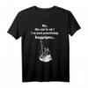 Lustiges Dudelsack T-Shirt mit Spruch 'die Katze ist ok ich übe' – Perfektes Geschenk für Bagpipes-Spieler & Dudelsack-Enthusiasten