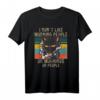 I Hate Morning People And Mornings And People Kaffee Katze T-Shirt – Lustiges Morgenmuffel Shirt für Büro und Kaffeeliebhaber