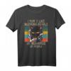 I Hate Morning People And Mornings And People Kaffee Katze T-Shirt – Lustiges Morgenmuffel Shirt für Büro und Kaffeeliebhaber